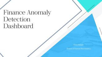 Finance Anomaly Detection Dashboard PPT Sample VA