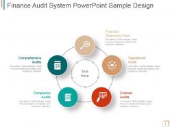 Finance audit system powerpoint sample design