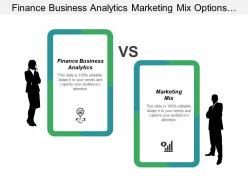 Finance business analytics marketing mix options trading strategies cpb