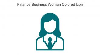 Finance Business Woman Colored Icon In Powerpoint Pptx Png And Editable Eps Format
