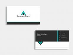 Finance company business card template