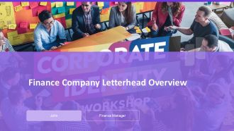 Finance Company Letterhead PPT Template AT