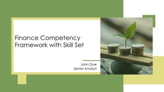 Finance Competency Framework With Skill Set PPT Structure AT