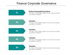 Finance corporate governance ppt powerpoint presentation ideas portfolio cpb