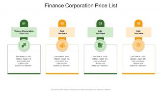 Finance Corporation Price List In Powerpoint And Google Slides Cpb