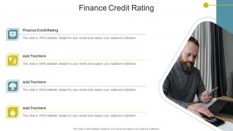 Finance Credit Rating In Powerpoint And Google Slides Cpb