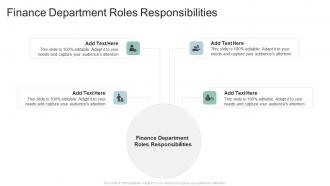 Finance Department Roles Responsibilities In Powerpoint And Google Slides Cpb