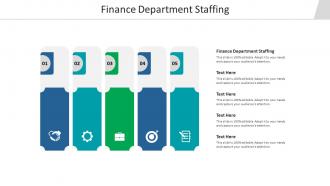 Finance department staffing ppt powerpoint presentation slides design templates cpb