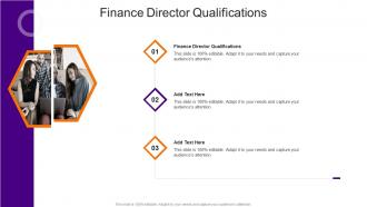 Finance Director Qualifications In Powerpoint And Google Slides Cpb