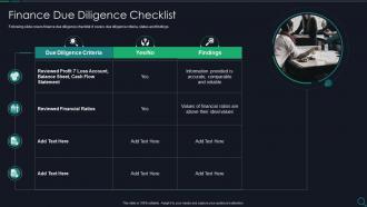 Finance Due Diligence Checklist Ppt Powerpoint Presentation Inspiration