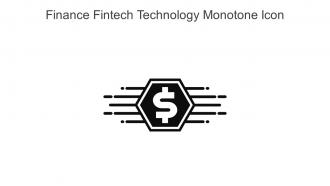 Finance Fintech Technology Monotone Icon In Powerpoint Pptx Png And Editable Eps Format