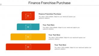 Finance Franchise Purchase Ppt Powerpoint Presentation Outline Layouts Cpb