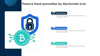 Finance Fraud Prevention By Blockchain Icon