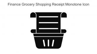 Finance Grocery Shopping Receipt Monotone Icon In Powerpoint Pptx Png And Editable Eps Format
