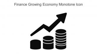 Finance Growing Economy Monotone Icon In Powerpoint Pptx Png And Editable Eps Format