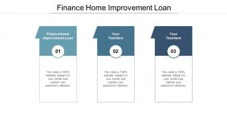 Finance home improvement loan ppt powerpoint presentation pictures layout ideas cpb