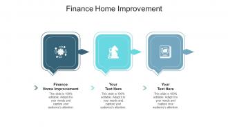Finance home improvement ppt powerpoint presentation file deck cpb