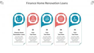 Finance home renovation loans ppt powerpoint presentation ideas templates cpb
