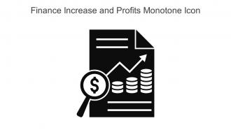 Finance Increase And Profits Monotone Icon In Powerpoint Pptx Png And Editable Eps Format