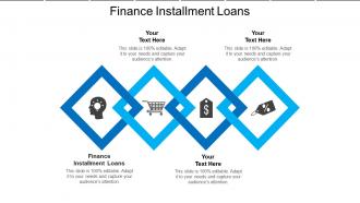 Finance installment loans ppt powerpoint presentation model tips cpb