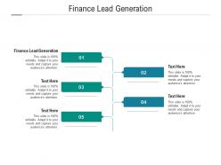Finance lead generation ppt powerpoint presentation icon graphics cpb