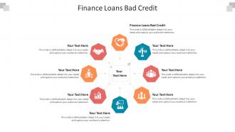 Finance loans bad credit ppt powerpoint presentation portfolio information cpb