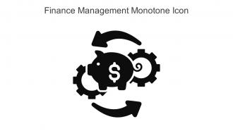 Finance Management Monotone Icon In Powerpoint Pptx Png And Editable Eps Format