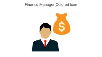 Finance Manager Colored Icon In Powerpoint Pptx Png And Editable Eps Format