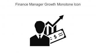 Finance Manager Growth Monotone Icon In Powerpoint Pptx Png And Editable Eps Format