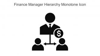 Finance Manager Hierarchy Monotone Icon In Powerpoint Pptx Png And Editable Eps Format
