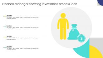 Finance Manager Showing Investment Process Icon
