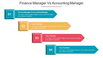 Finance Manager Vs Accounting Manager Ppt Powerpoint Presentation Infographic Cpb