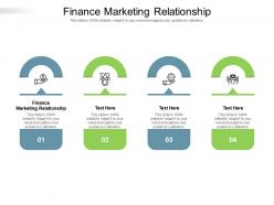 Finance marketing relationship ppt powerpoint presentation icon background cpb