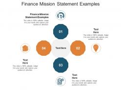 Finance mission statement examples ppt powerpoint presentation summary ideas cpb