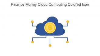 Finance Money Cloud Computing Colored Icon In Powerpoint Pptx Png And Editable Eps Format