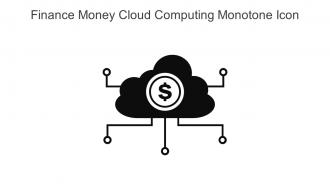 Finance Money Cloud Computing Monotone Icon In Powerpoint Pptx Png And Editable Eps Format