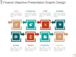 Finance objective presentation graphic design