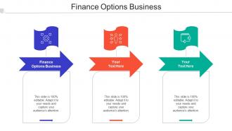 Finance Options Business Ppt Powerpoint Presentation Summary Deck Cpb
