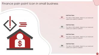 Finance Pain Point Icon In Small Business