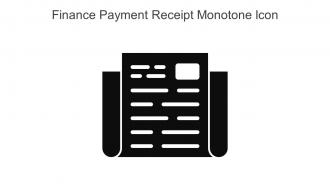 Finance Payment Receipt Monotone Icon In Powerpoint Pptx Png And Editable Eps Format