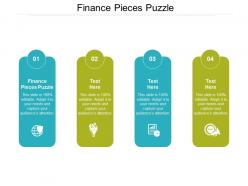 Finance pieces puzzle ppt powerpoint presentation show graphics cpb