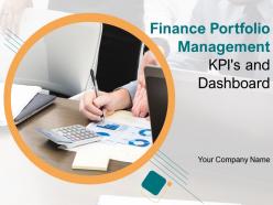 Finance portfolio management kpis and dashboard powerpoint presentation slides