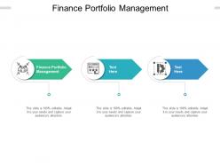 Finance portfolio management ppt powerpoint presentation show maker cpb