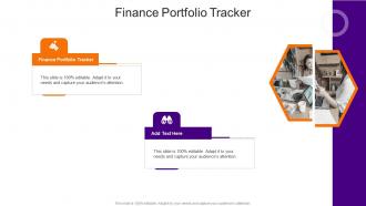 Finance Portfolio Tracker In Powerpoint And Google Slides Cpb