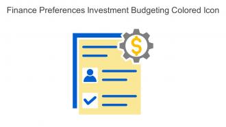 Finance Preferences Investment Budgeting Colored Icon In Powerpoint Pptx Png And Editable Eps Format