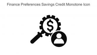 Finance Preferences Savings Credit Monotone Icon In Powerpoint Pptx Png And Editable Eps Format