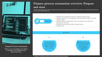 Finance Process Automation Overview Purpose And Building A Successful Financial Strategy