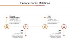 Finance public relations ppt powerpoint presentation ideas icons cpb