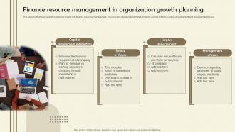 Finance Resource Management In Organization Growth Planning