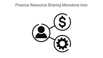Finance Resource Sharing Monotone Icon In Powerpoint Pptx Png And Editable Eps Format
